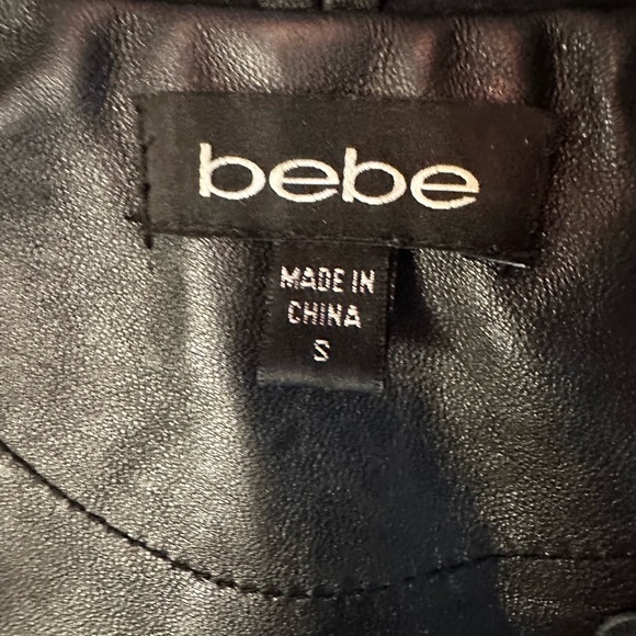 LEATHER JACKET BEBE - Picture 5 of 6
